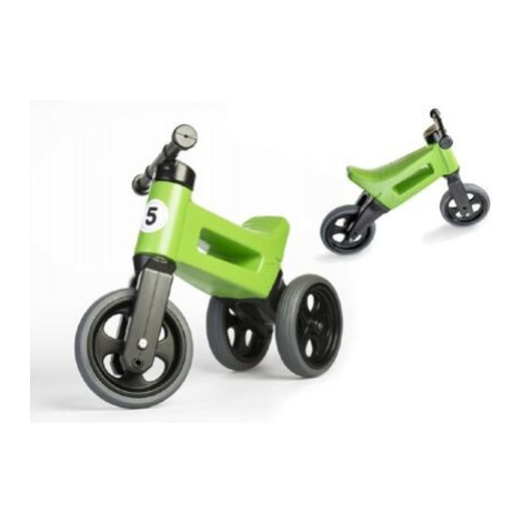 Odrážedlo FUNNY WHEELS Rider Sport 2v1 zelené v sáčku Teddies