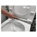 Sapho AVVA CLEANWASH závěsná WC mísa, Rimless, integrovaná baterie a bidet. sprška, 35,5x53cm, b