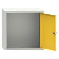 Uzamykatelný box, v x š x h 450 x 450 x 426 mm, světlá šedá / zinková žlutá