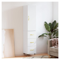 vidaXL Skříň highboard bílá 34,5 x 34 x 180 cm kompozitní dřevo