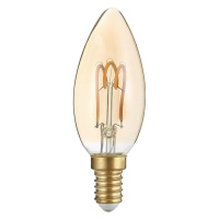 ACA svíčková Spiral filament Amber LED 3W E14 2700K 230V