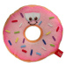 Dog Fantasy donut s obličejem růžový 12 cm