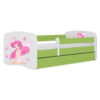 Dětská postel Babydreams+SZ zelená 70x140 Víla 1