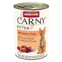 ANIMONDA konzerva CARNY Kitten telecí, kuřecí, krůta 400g