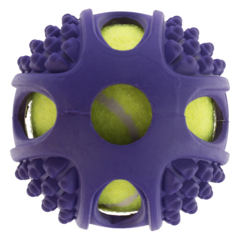 Hračka pro psy gumový tenisový míček 2v1, Ø 6 cm - 1 kus bitiba