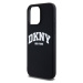 Zadní kryt DKNY Liquid Silicone Arch Logo MagSafe pro Apple iPhone 15 Pro Max, černá