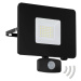 EGLO Faedo 3 LED venkovní reflektor, senzor, černá, 30W