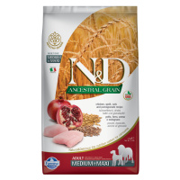 Farmina N&D Ancestral Grain Adult Medium/Maxi Chicken & Pomegranate - Výhodné balení 2 x 12 kg