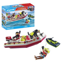 PLAYMOBIL® 71464 Hasičský člun s vodním skútrem