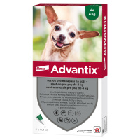 ADVANTIX pro psy spot-on do 4 kg 4 x 0.4 ml