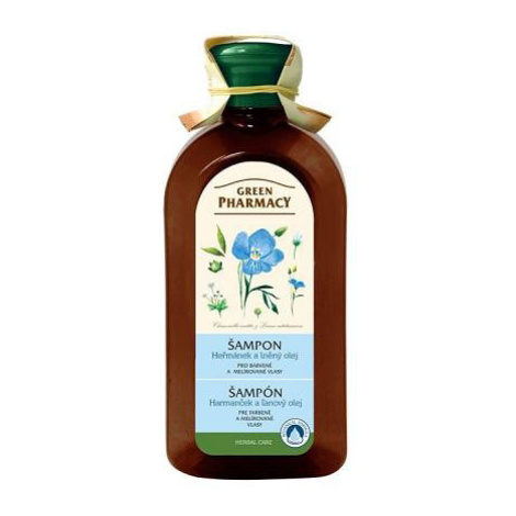 Green Pharmacy Heřmánek a Lněný olej - šampon pro oslabené a poškozené vlasy, 350 ml