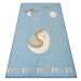 Dywany Lusczow Kusový koberec LOKO Bird modrý