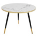 LuxD Designový konferenční stolek Laney 60 cm bílo-černý