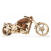 Ugears 3d dřevěné mechanické puzzle vm-02 motorka (chopper)