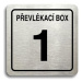 Accept Piktogram "převlékací box XI" (80 × 80 mm) (stříbrná tabulka - černý tisk)