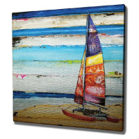 Nástěnný obraz na plátně Boat, 45 x 45 cm
