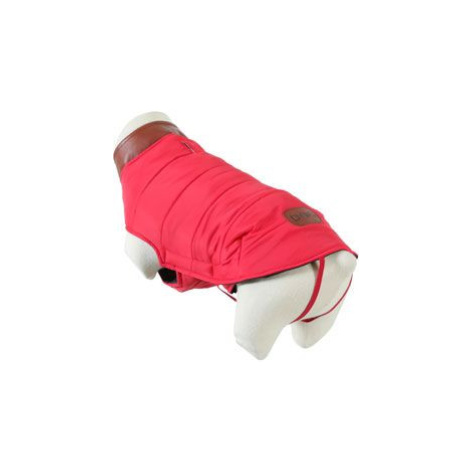 Obleček prošívaná bunda pro psy London červená 45cm Zolux