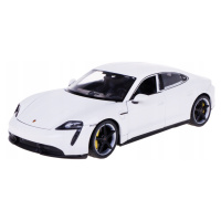 Welly kovový model porsche taycan turbo s bílé 1:24