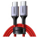 UGREEN USB-C 2.0/USB-C 2.0 kabel, 1m, červená