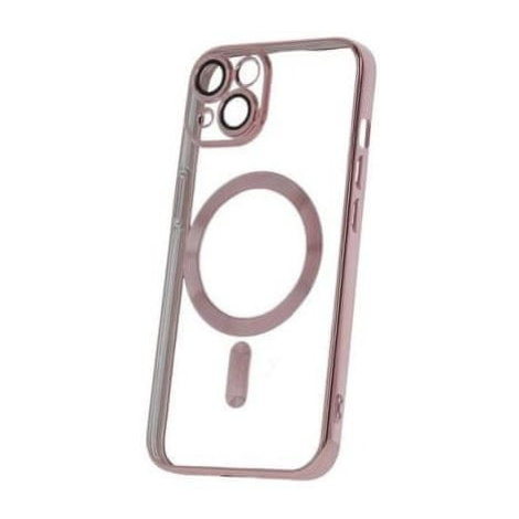 Forever Silikonové TPU pouzdro Mag Color Chrome pro iPhone 14 růžovo zlaté (TPUAPIP14MCCTFOGO)