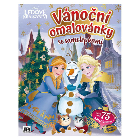 JIRI MODELS Vánoční omalovánky Ledové Království (Frozen) se samolepkami JM - Jiří Models