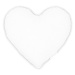 Cotton &amp; Sweets Mini Boho polštář srdce s bublinkami bílý 38 cm