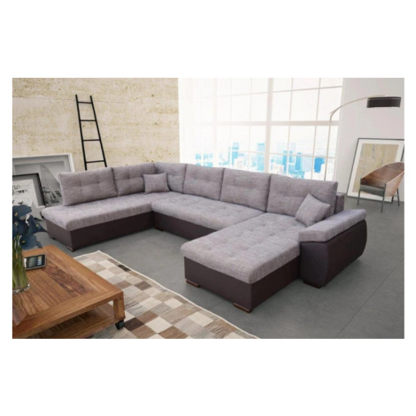 NAOMI velká rozkládací sedací souprava do U s úložným prostorem