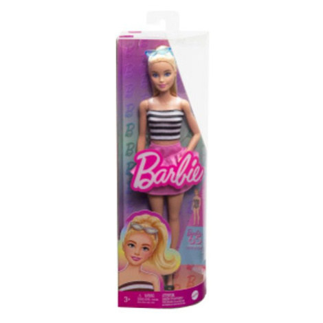 Popron.cz Barbie Modelka-růžová sukně a pruhovaný top HRH11