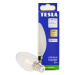 Tesla - LED žárovka FILAMENT RETRO svíčka E14, 4.2W, 230V, 470lm, 25 000h, 2700K teplá, 360st,ml