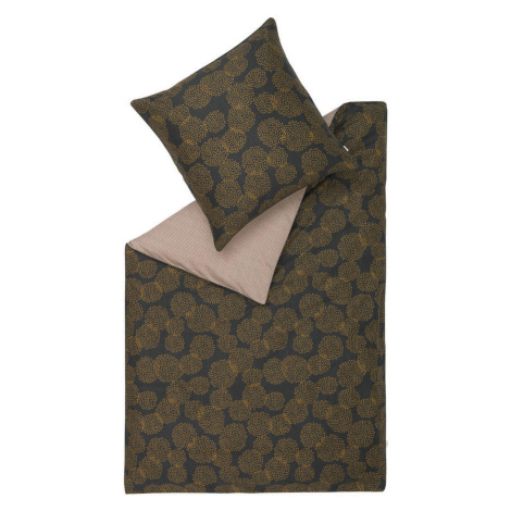 Esprit OBOUSTRANNÉ POVLEČENÍ, satén, černá, barvy zlata, béžová cm