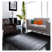 Moderní koberec do obýváku v šedé barvě