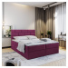MSL Kontinentální čalouněná postel ARIANA (160 x 200 cm) Barva látky: COSMIC 800