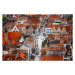 Fotografie Bruges from above with Red Roofs., Andrey Danilovich, 40 × 26.7 cm