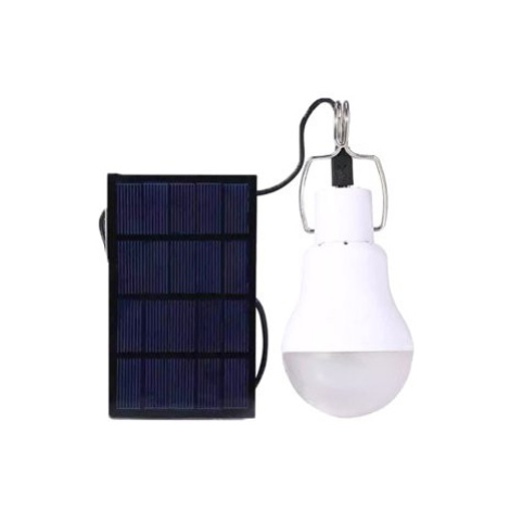 Solární LED panel se žárovkou