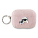 Karl Lagerfeld PU Embossed Karl and Choupette Heads Pouzdro pro AirPods Pro 2 Pink