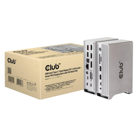 Club3D Dokovací stanice USB-C, Triple Display DP, PD 120W - CSV-1568