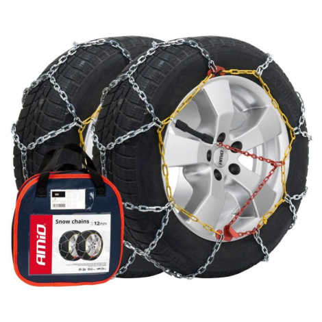 Sněhové řetězy Amio KN080 12mm - křížová stopa X Amio - 215 50 R15