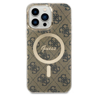 Zadní kryt Guess 4G IML MagSafe pro Apple iPhone 14 Pro Max, brown