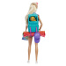 MATTEL Panenka Barbie Malibu camping 29cm