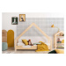 Domečková dětská postel z borovicového dřeva Adeko Loca Cassy, 100 x 170 cm