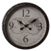 Estila Rustikální designové nástěnné hodiny Nomad s černým rámem 50cm