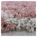 Ayyildiz koberce Kusový koberec Salsa Shaggy 3201 rose kruh - 160x160 (průměr) kruh cm