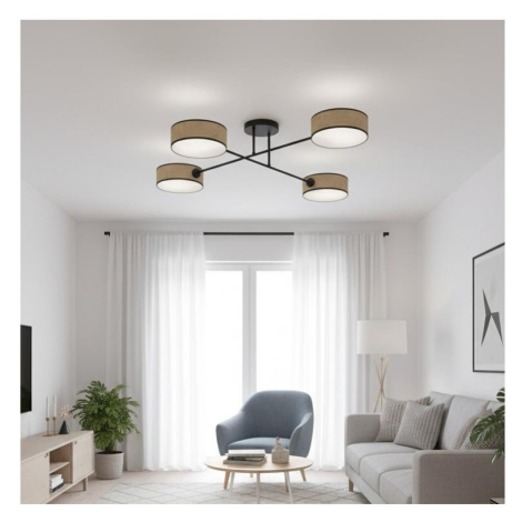 EMIBIG Přisazený lustr MAGA 4xE14/10W/230V béžová 1571/4