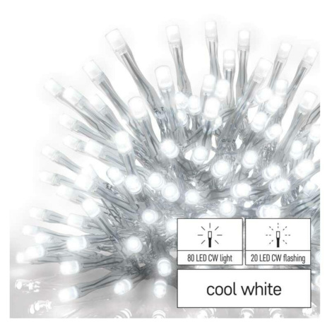 EMOS Standard LED spojovací řetěz blikající – rampouchy, 2,5 m, venkovní, studená bílá D1CC02