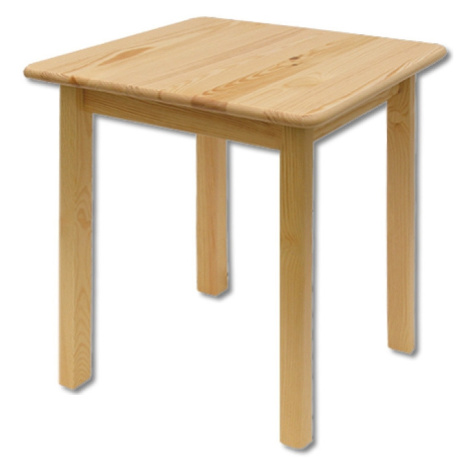 Čtvercový jídelní stůl GALWEY, 60x75x60 cm, masiv borovice Drewmax