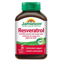 Jamieson Resveratrol 50 mg extrakt z červeného vína 30 kapslí