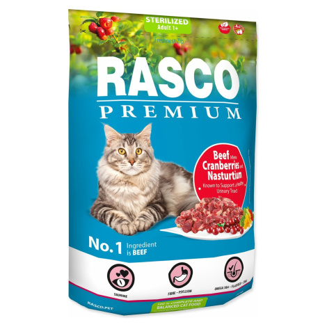 Krmivo Rasco Premium Sterilized hovězí s brusinkou a kapucínkou 0,4kg