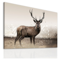 Obraz na plátně DEER A  100x70 cm Ludesign