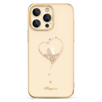 Silikonové pouzdro s krystaly Swarovski Kingxbar Wish Series pro iPhone 14 Plus - zlaté