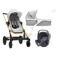 BRITAX SET Kočárek Seed Papilio Copper, Black / Grey Melange